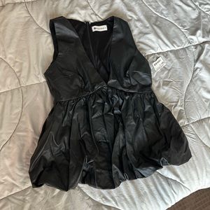 NWT Boutique leather top
